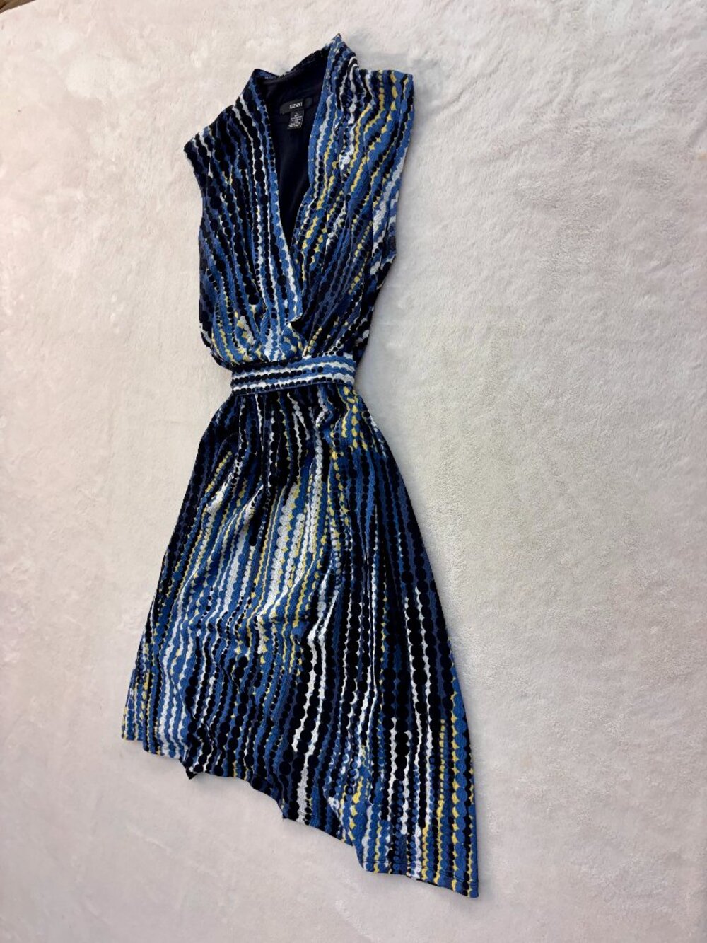 Vintage Alfani Women's Faux Wrap 2000s Dress -- Size: Large -- Great Condition!!